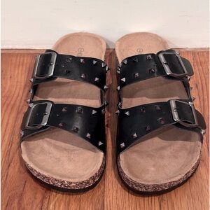 Olivia Miller Black Sandals